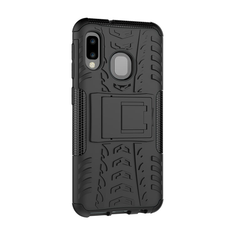 Coque antichoc en TPU et PC texturée pour Galaxy A20e/A10e, avec support, pour Galaxy A20e