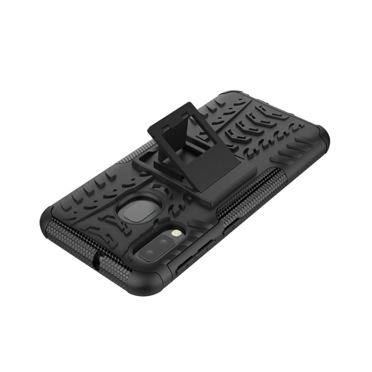 Coque antichoc en TPU et PC texturée pour Galaxy A20e/A10e, avec support, pour Galaxy A20e