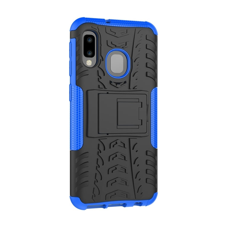 Tire Texture TPU+PC Shockproof Case for Galaxy A20e / A10e, with Holder, For Galaxy A20e