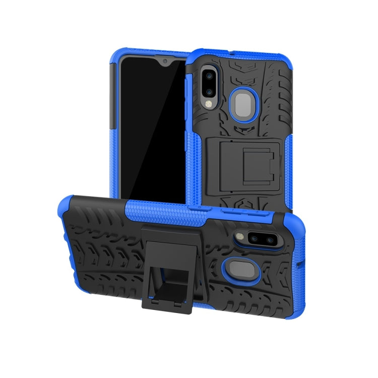 Coque antichoc en TPU et PC texturée pour Galaxy A20e/A10e, avec support, pour Galaxy A20e