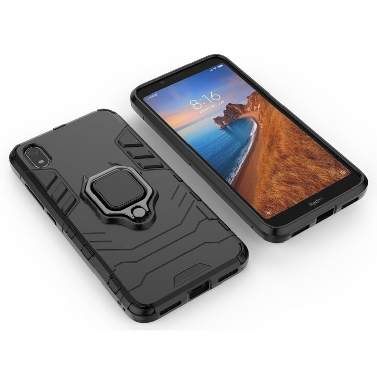 PC +TPU Shockproof Protective Case for Xiaomi Redmi 7A, with Magnetic Ring Holder, For Xiaomi Redmi 7A