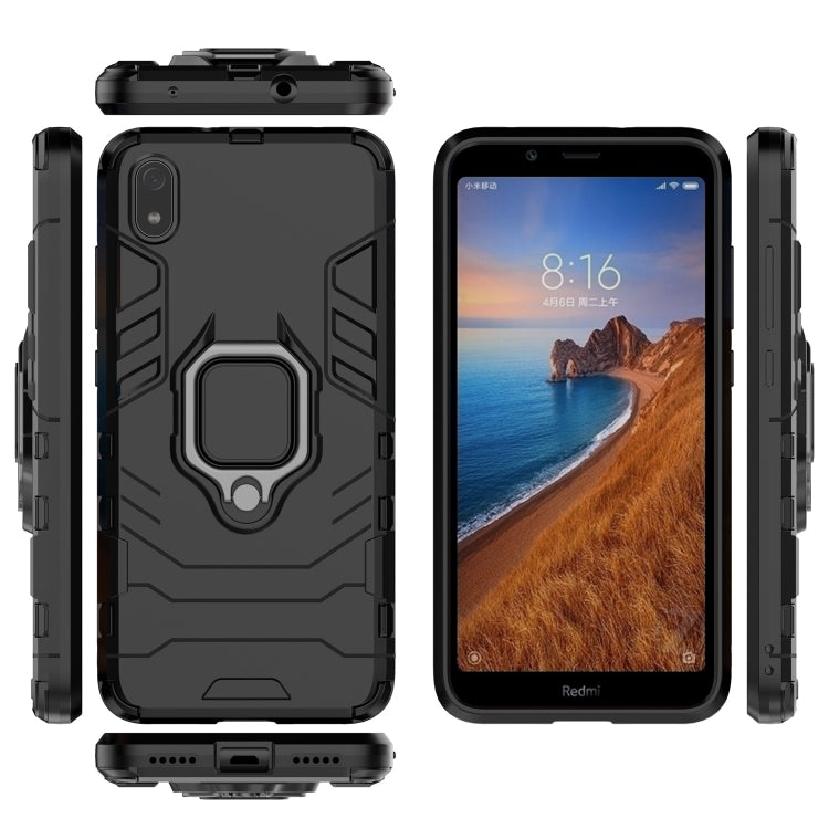 PC +TPU Shockproof Protective Case for Xiaomi Redmi 7A, with Magnetic Ring Holder, For Xiaomi Redmi 7A