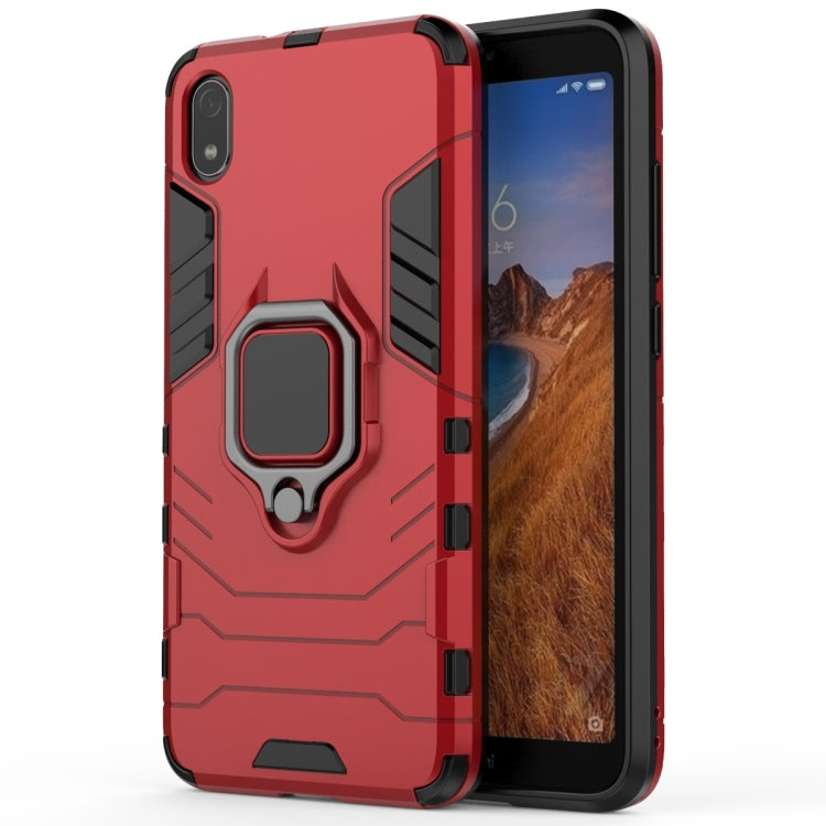 PC +TPU Shockproof Protective Case for Xiaomi Redmi 7A, with Magnetic Ring Holder, For Xiaomi Redmi 7A
