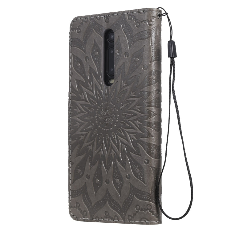 Pressed Printing Sunflower Pattern Horizontal Flip PU Leather Case for Xiaomi Mi 9T & Mi 9T Pro & Redmi K20 & K20 Pro, with Holder & Card Slots & Wallet & Lanyard, For Xiaomi Mi 9T