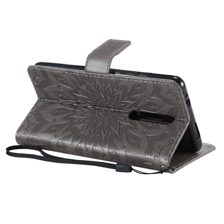 Pressed Printing Sunflower Pattern Horizontal Flip PU Leather Case for Xiaomi Mi 9T & Mi 9T Pro & Redmi K20 & K20 Pro, with Holder & Card Slots & Wallet & Lanyard, For Xiaomi Mi 9T