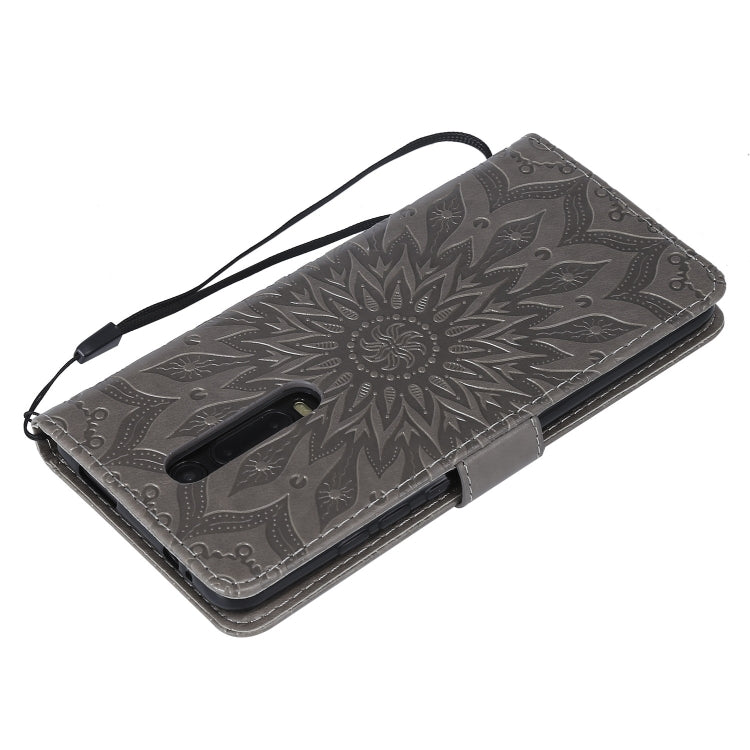 Pressed Printing Sunflower Pattern Horizontal Flip PU Leather Case for Xiaomi Mi 9T & Mi 9T Pro & Redmi K20 & K20 Pro, with Holder & Card Slots & Wallet & Lanyard, For Xiaomi Mi 9T