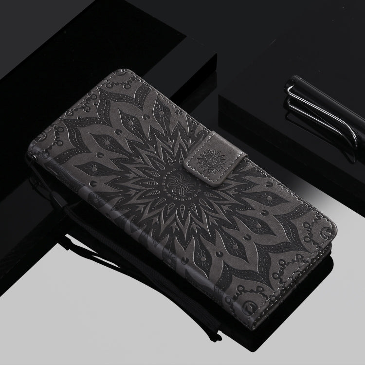 Pressed Printing Sunflower Pattern Horizontal Flip PU Leather Case for Xiaomi Mi 9T & Mi 9T Pro & Redmi K20 & K20 Pro, with Holder & Card Slots & Wallet & Lanyard, For Xiaomi Mi 9T