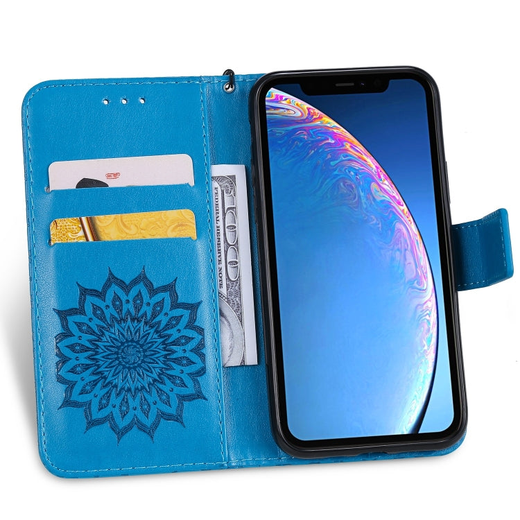 For iPhone 11 Pro Pressed Printing Sunflower Pattern Horizontal Flip PU Leather Case , with Holder & Card Slots & Wallet & Lanyard, For iPhone 11 Pro