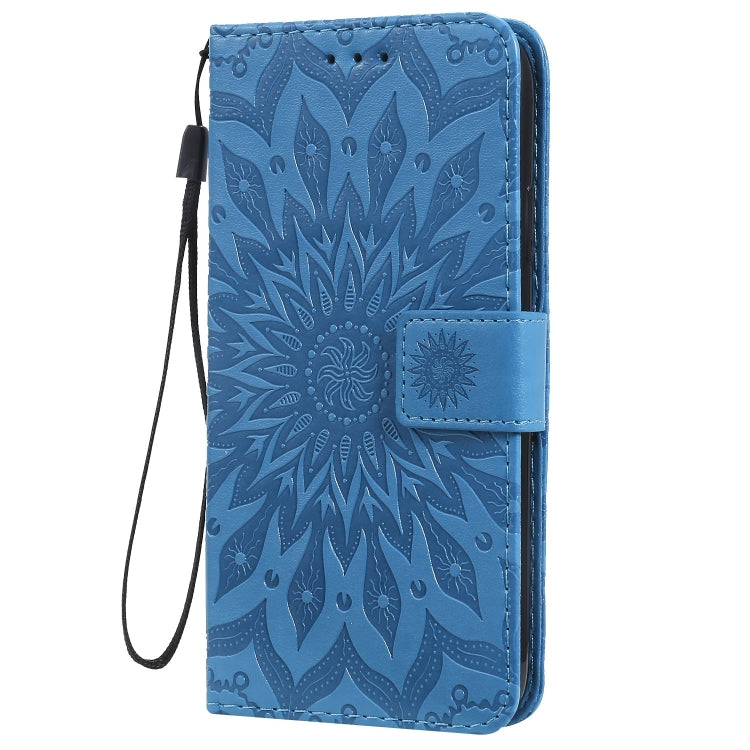 For iPhone 11 Pressed Printing Sunflower Pattern Horizontal Flip PU Leather Case , with Holder & Card Slots & Wallet & Lanyard, For iPhone 11