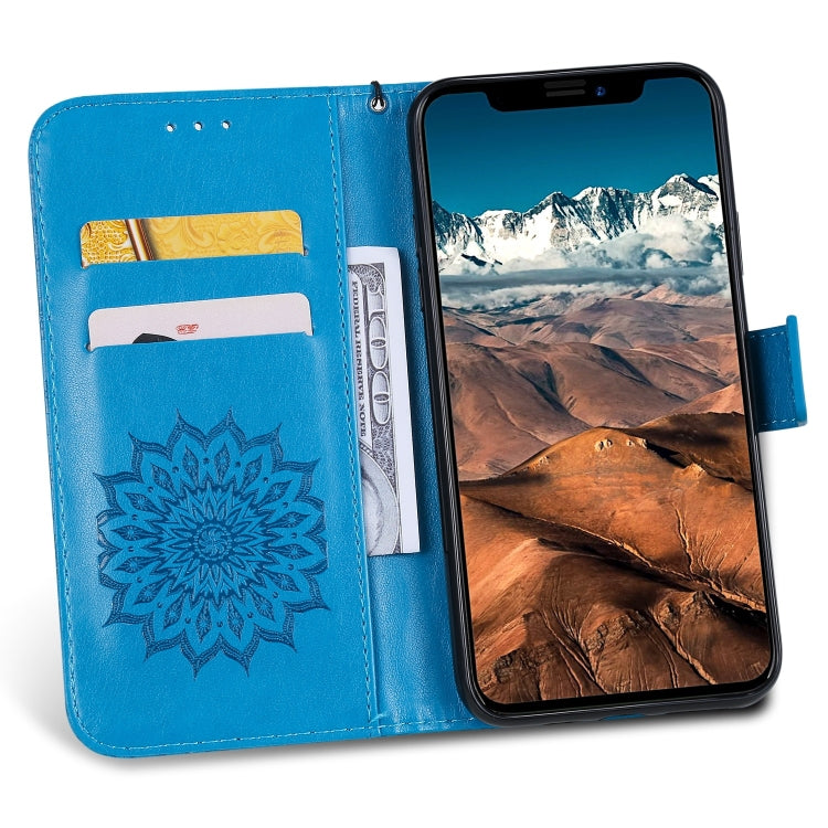 For iPhone 11 Pro Max Pressed Printing Sunflower Pattern Horizontal Flip PU Leather Case , with Holder & Card Slots & Wallet & & Lanyard, For iPhone 11 Pro Max
