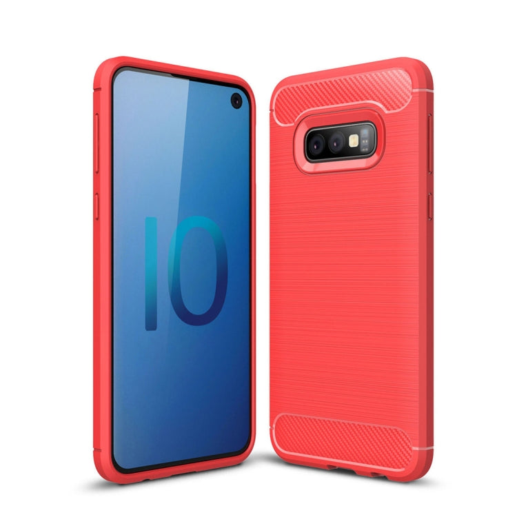 Brushed Texture Carbon Fiber TPU Case for Galaxy S10e, For Galaxy S10e （Black）, For Galaxy S10e, For Samsung Galaxy S10e, Galaxy S10e (Brushed Texture)