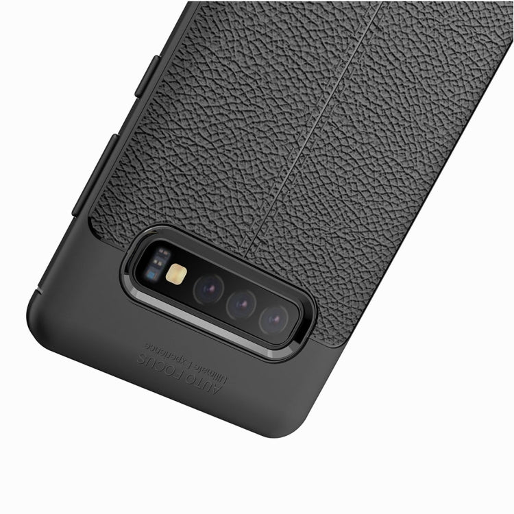 Litchi Texture TPU Shockproof Case for Galaxy S10+, For Galaxy S10+