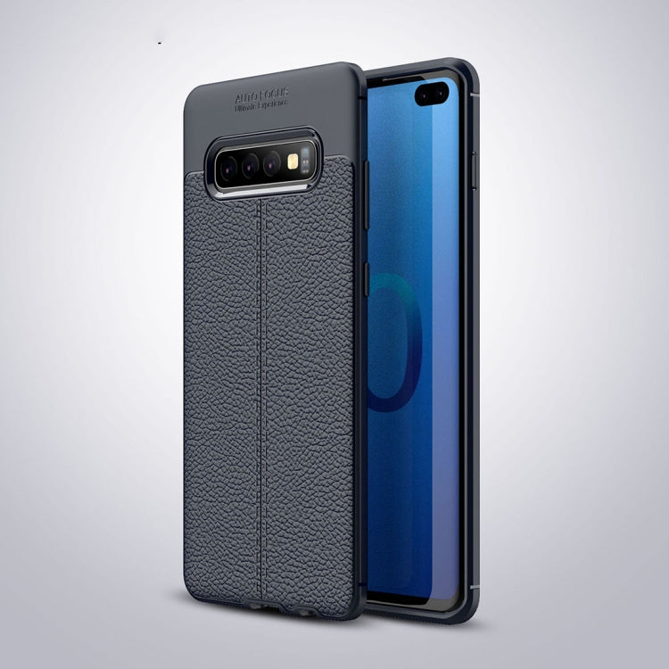 Litchi Texture TPU Shockproof Case for Galaxy S10+, For Galaxy S10+