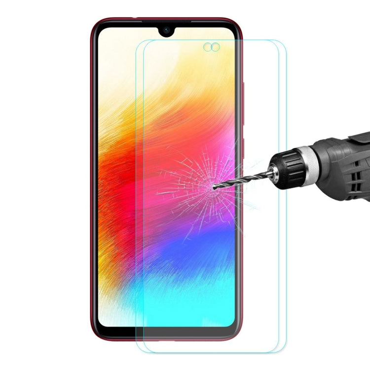 2 PCS ENKAY Hat-Prince 0.26mm 9H 2.5D Curved Full Screen Tempered Glass Film For Xiaomi Redmi Note 7